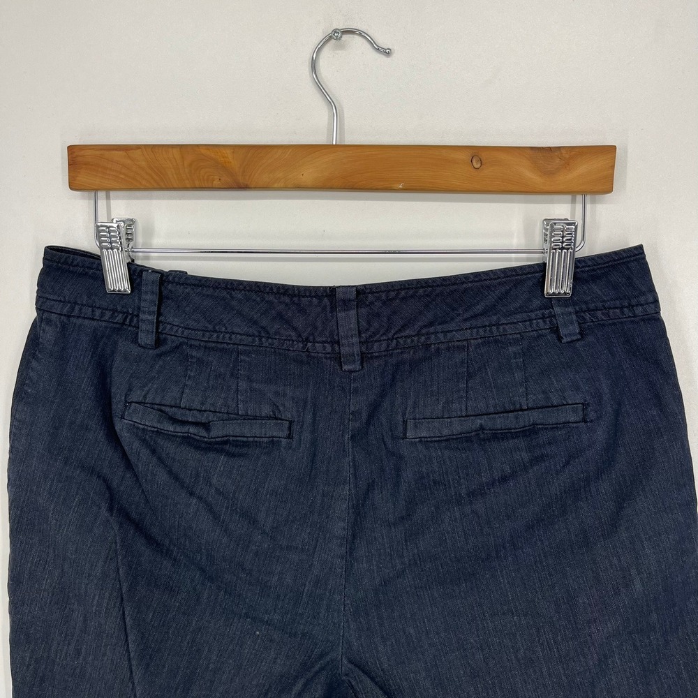 Ann Taylor Signature Petite Dark Wash Denim Look Stretch Shorts Size 6P - Picture 10 of 12